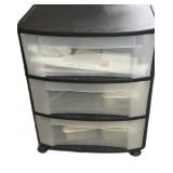 Craft 3 Drawer Cart-Full