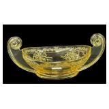 4 ï¿½ x 9 ï¿½ Yellow Fostoria Bowl
