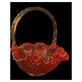 Fenton Amberina Basket