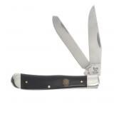Hen & Rooster Buffalo Horn Trapper Folding Knife