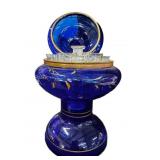 Cobalt Blue &!Gold Decanter Set