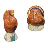 (2) Ceramic Turkeys