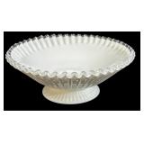 4 x 10.5 ï¿½ Silvercrest Fenton Ribbed Milk Glass