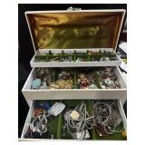 Jewelry Box Full Vintage Jewelry
