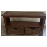 Estate Sofa Table With Two Basket Drawers