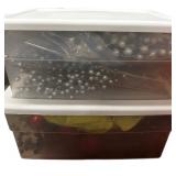 (2) Good Totes wï¿½ Lids Christmas Ornaments