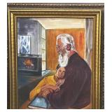 Framed Oil on Canvas