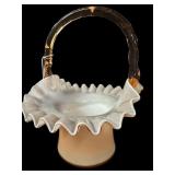 Fenton Dusty Rose Basket