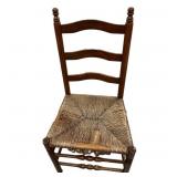 Cain Seat Ladder Back Chair ( Needs Work)