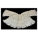 Handmade Crochet Shawl wï¿½ Fringe