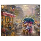 Mickey & Minnie in Paris by Kinkade Studios