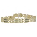 10kt Gold Men's 1.00 XX-Large Diamond Bracelet