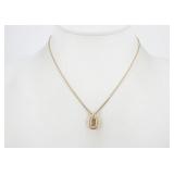 Christian Dior Rhinestone & Gold Fashion Necklace