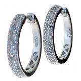 Quality 1/2 ct Diamond Hoop Earrings