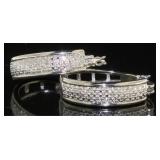 XX-Large Diamond Accent Hoop Earrings