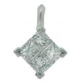 Platinum 1/2 ct Natural VS Diamond Pendant