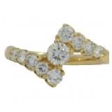 18k Gold 1.00 ct Natural VS Diamond Ring