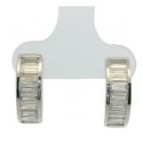 Brilliant 1.15 ct VS Baguette Diamond Earrings