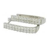Brilliant 1.32 ct VS Diamond Hoop Earrings