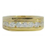 Men's 1.00 ct Channel Set VS Lab Diamond Ring