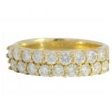 18kt Gold 1.00 ct Natural Brilliant Diamond Ring