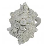 Platinum 1.52 ct Natural Brilliant Diamond Ring