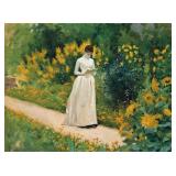 Reading On a Garden Path By Albert Aublet