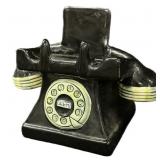 Porcelain Black Phone Notepad Holder