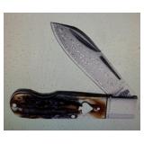 Rough Rider EO Jack Cinnamon Bone Damascus RR 2528