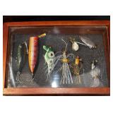 Display Case of Fishing Tackle