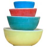 Pyrex Primary Color 4 pc Bowl Set