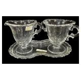 Fostoria Cream & Sugar wï¿½ Underplate