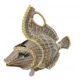 Wicker Fish Purse