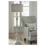 L235341 Ashley White Wash 62' Floor Lamp