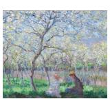 Spring Canvas by Claude Monet