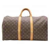 Louis Vuitton Monogram Keepall 50 Boston Bag