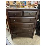 Acme 6-Dreawer Dark Wood Chest