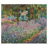 The Artists Garden Giclee Canvas by Claude Monet
