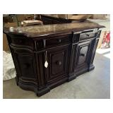 Large Estate Marble Top Dining Room Server