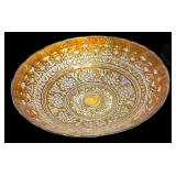 Tiarra Sabdwich Glass Carnival Bowl