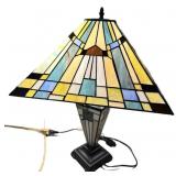 21 ï¿½ Stained & Leaded Glass Lamp