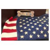 (2) PCS 3Ft X 5Ft American Flag And UK Door Decor
