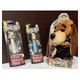 Musical Hound Dog & Elvis Pez Dispensers