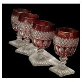 (4) PCS Vintage Westmoreland Glass water goblets