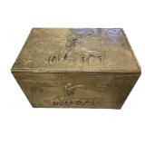 Vintage Brass English Firewood Kindling Coal