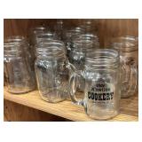 (10) Pint Drinking Jar Glasses
