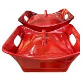 (2) Red Temptations Bowls wï¿½ Lids