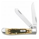 Case CA013 Mini Trapper Amber Bone