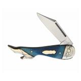 Rough Rider Black and Blue Leg Knife.    RR2122