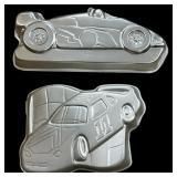 (2) WILTON RACE CAR CAKE PANS